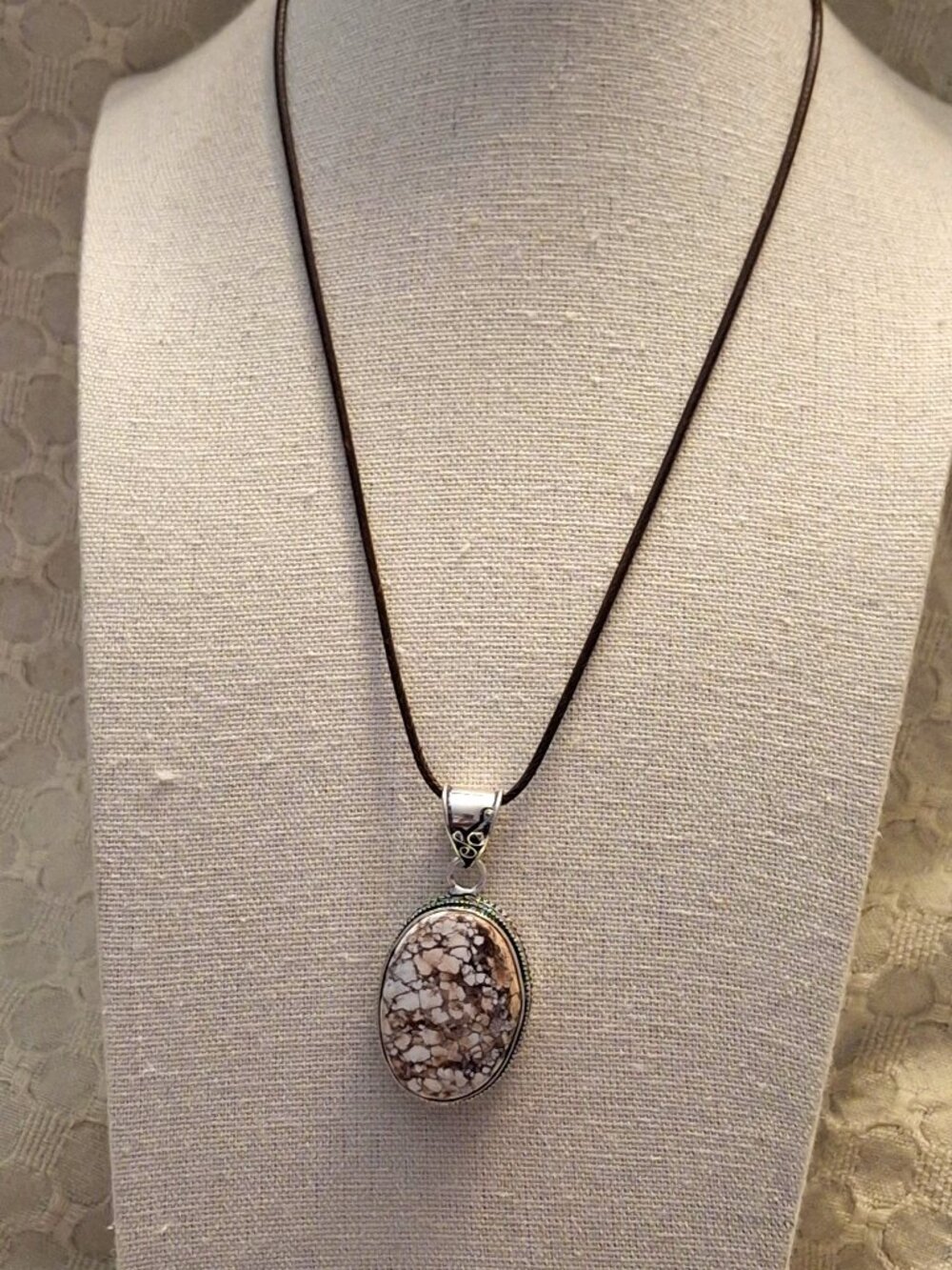 Wild Horse Jasper Gemstone Handmade Pendant 432 NWOT